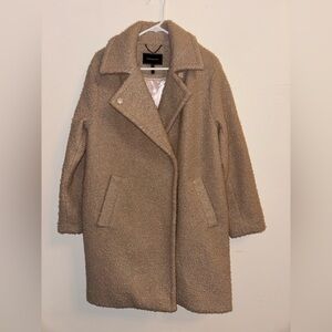 BCBGMaxAzria Beige Teddy Jacket
